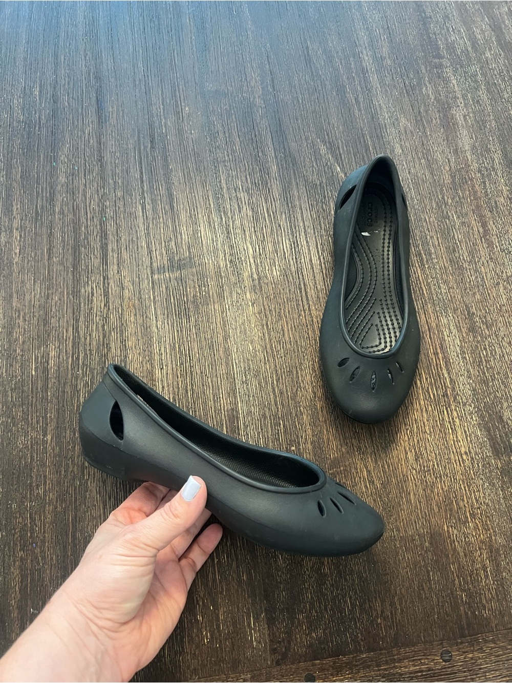 Crocs Ballet Flats black size 5 women’s